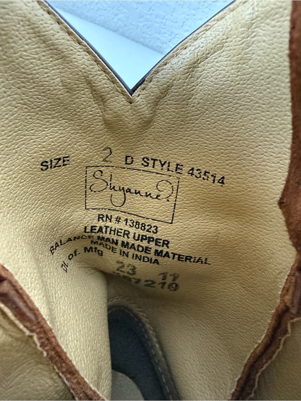 Shyanne | Brown Fringe Western Boots | Girls 2D | Snip Toe | Style 43514 - Picture 12 of 14